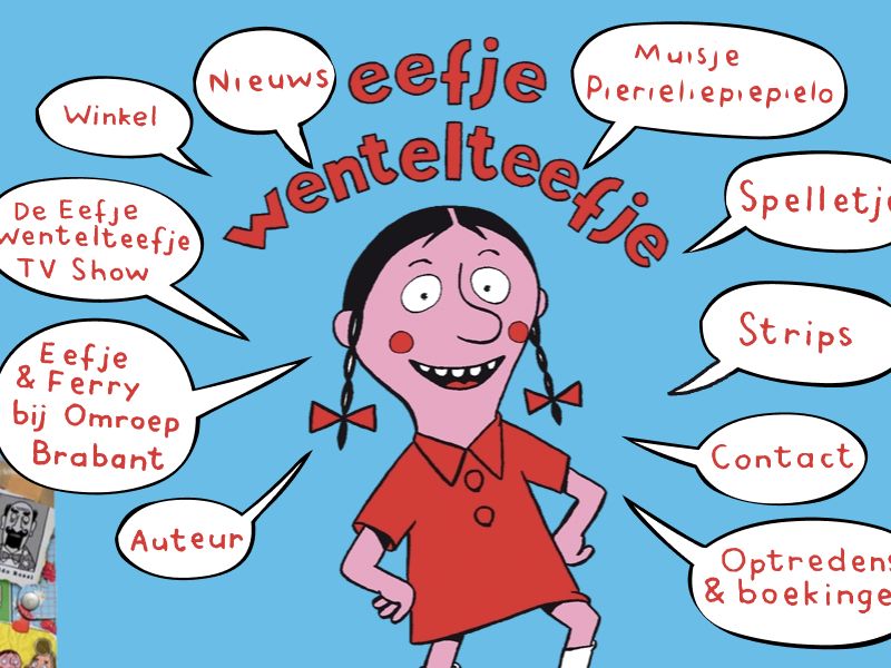 The Eefje Wentelteefje homepage in its desktop layout
