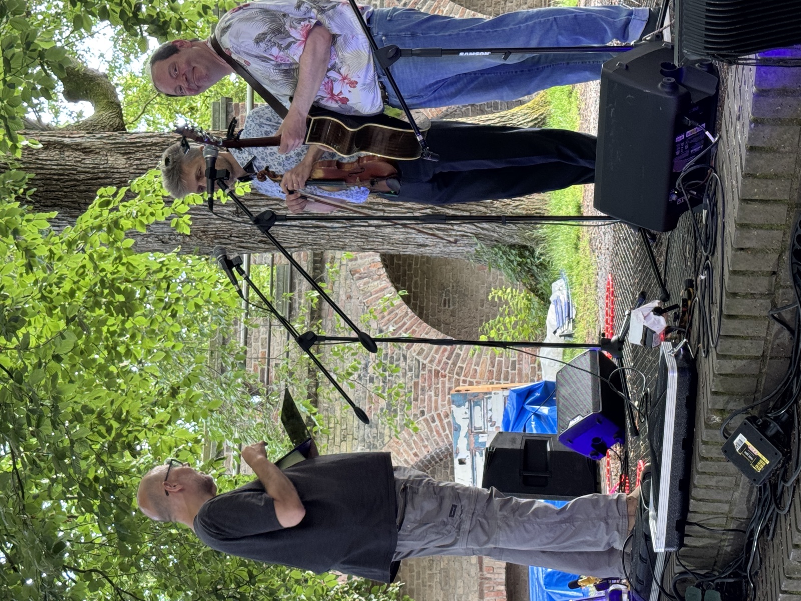 Technical preparation with musicians on the Burcht stage